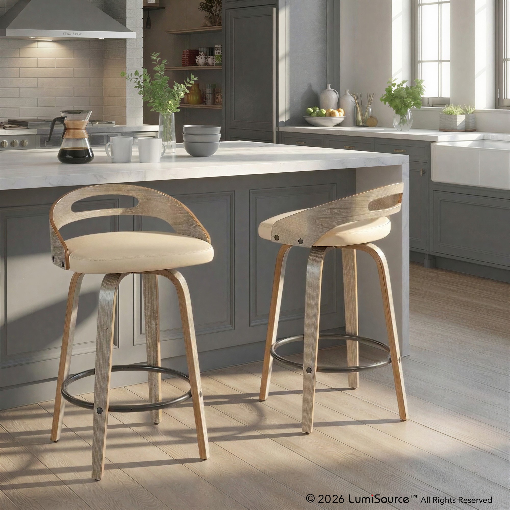 Cassis 26" Fixed-height Counter Stool - Set Of 2